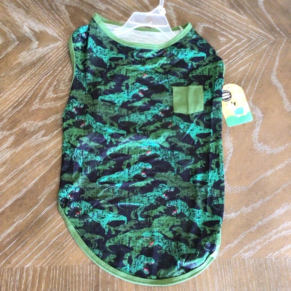 Wag n Woof Cute T-Rex Dinosaur Dog Pet T-Shirt Clothing Size XL - Picture 1 of 5